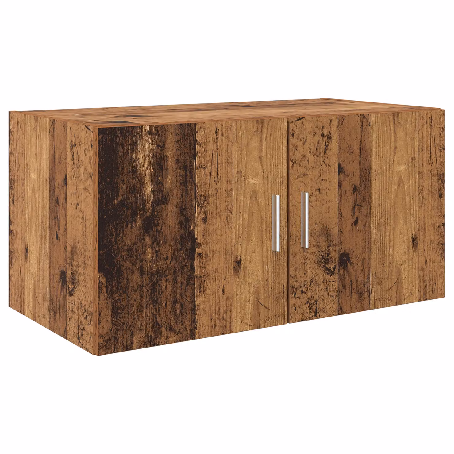 Berkfield Home Wall Cabinet in Brown Old Wood, W/D/H: 80 x 42.5 x 40 cm – 1
