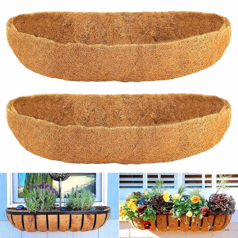 SPETLEK Brown Hanging Basket Planter with Coconut Fibre, Width: 121.92 cm – 2