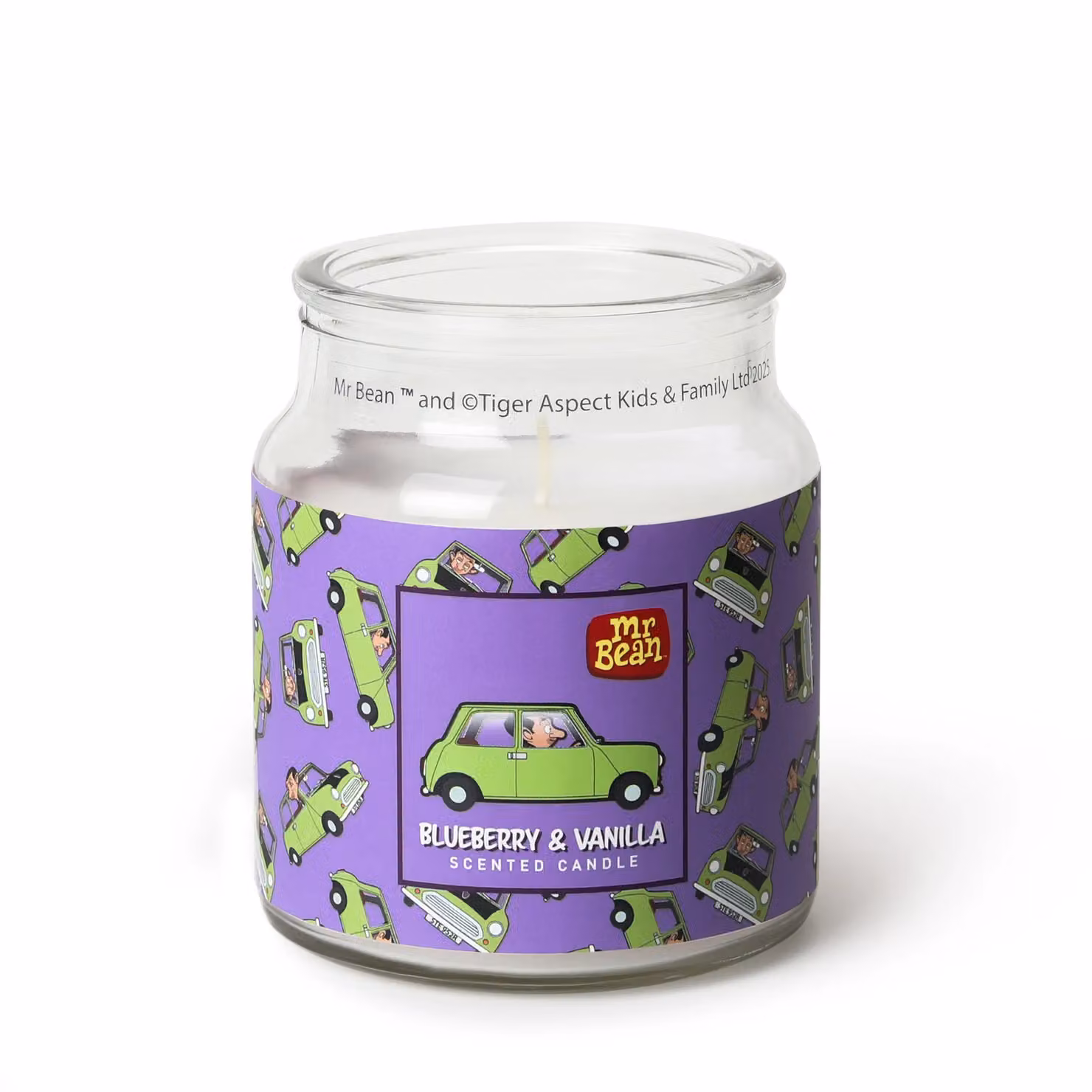 Mr Bean Blueberry & Vanilla Scented Candle, 140g, Purple – 2