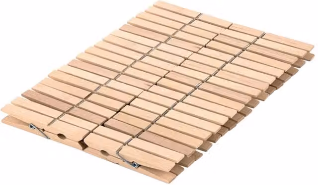 Orwell Wooden Pegs, 36 Pack, Natural Beige