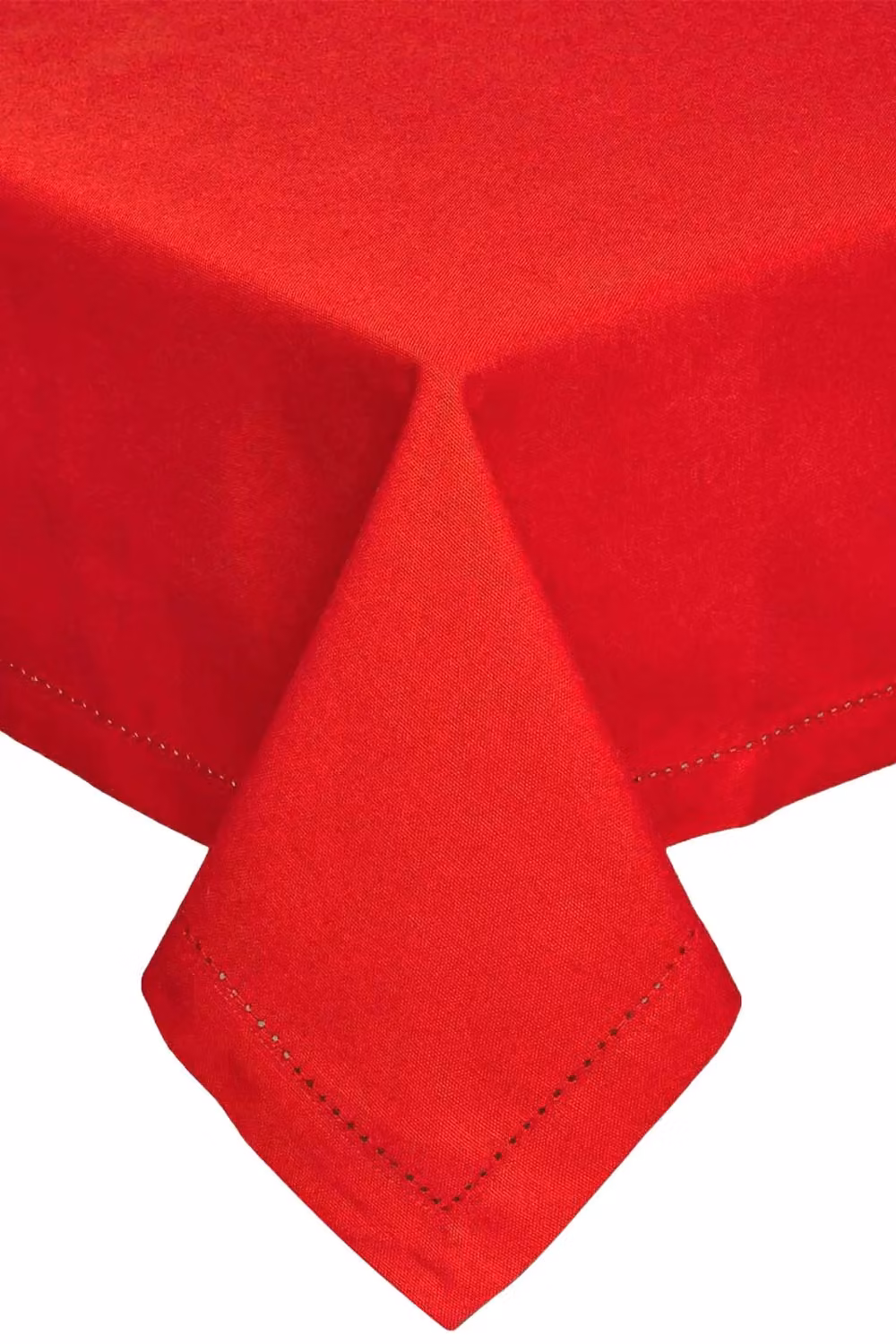 Homescapes Plain Red Cotton Rectangular Tablecloth, W/D/H: 178 x 300 cm – 2