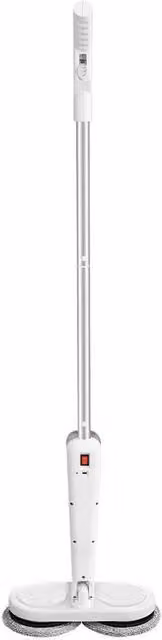 KORVIXA Rechargeable Electric Floor Mop Rotating Broom Sweeper in White