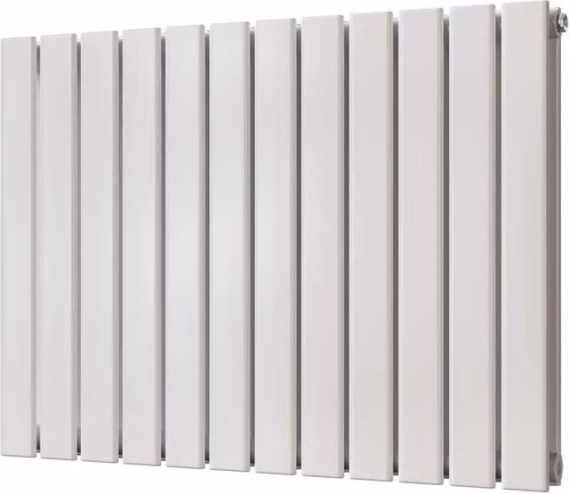 Typhoon White Double Panel Vertical Steel Radiator, H: 81.6 cm, W: 60 cm