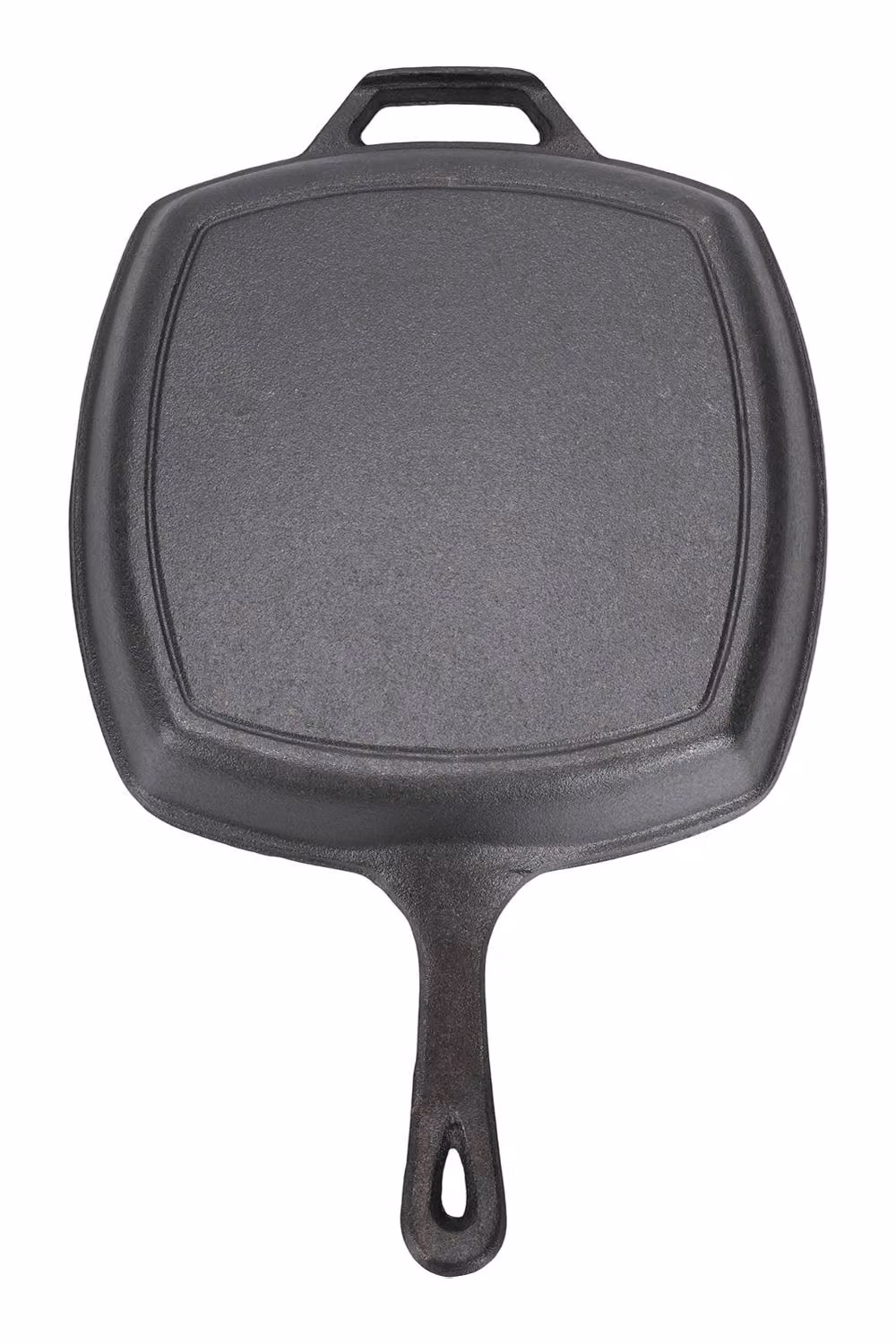 Garden Sanctuary Rectangular Uncoated Cast Iron Grill Pan in Black – 4