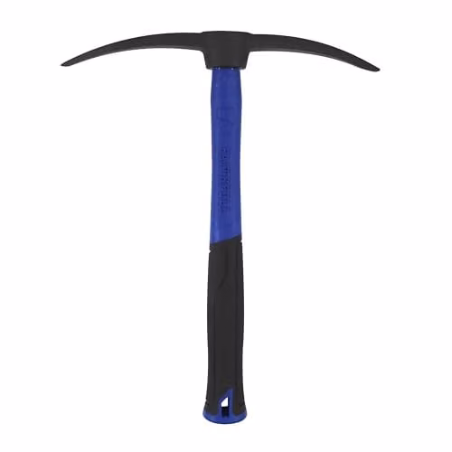 Faithfull Double Point Mortar Pick with Fibreglass Shaft and Steel Head in Blue