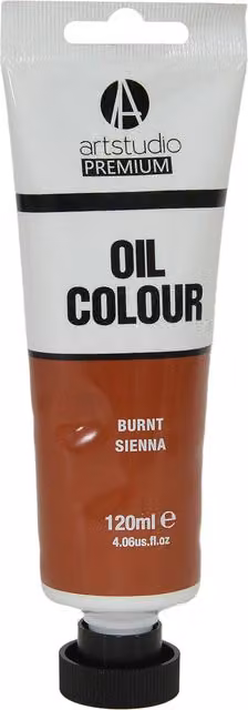 Art Studio Premium Oil Paint in Burnt Sienna Brown