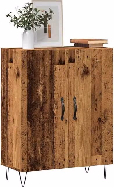 Berkfield Home Classic Sideboard in Brown Old Wood, W/D/H: 69.5 x 34 x 90 cm – 1
