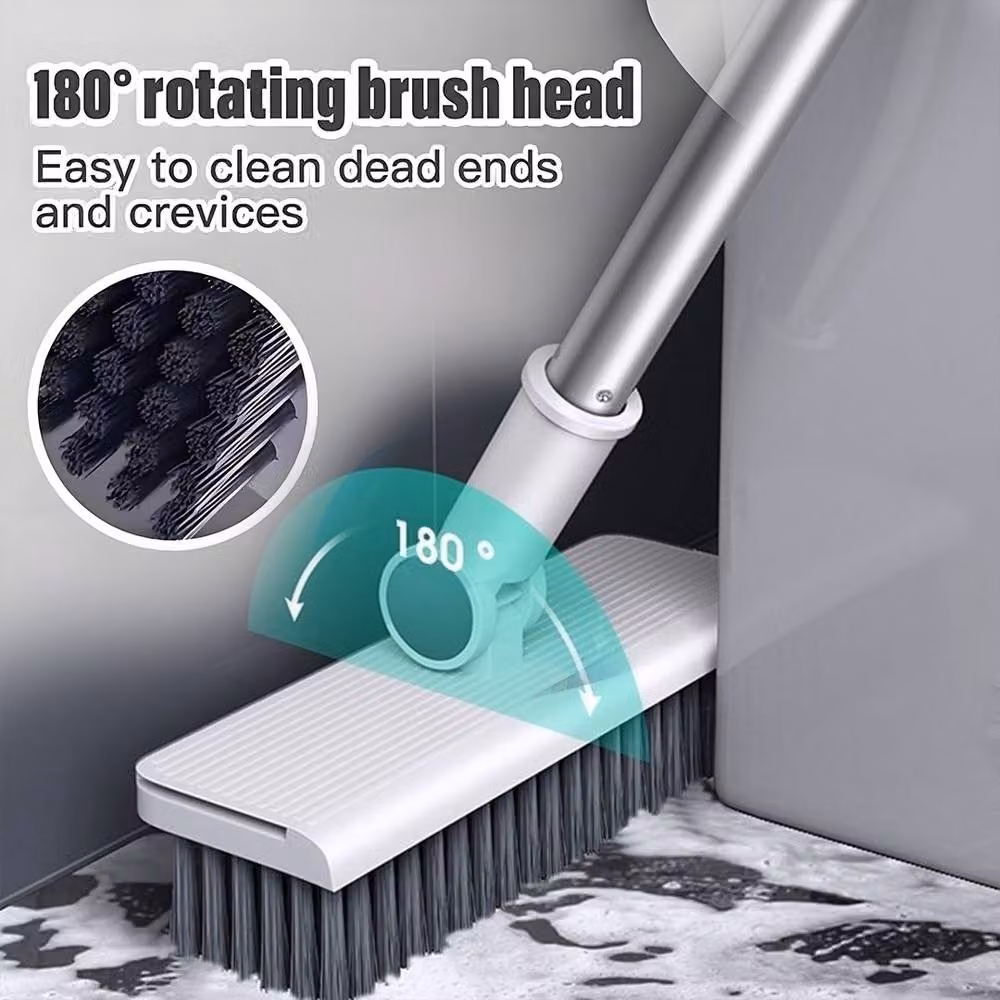 Ventryn Long Handle Dustpan and Brush Combo Floor Cleaner in White – 4