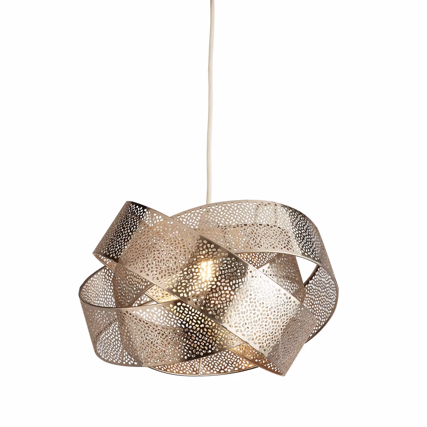Lighting Collection Steffi Modern Bar Ceiling Pendant Lamp in Silver Metal – 3