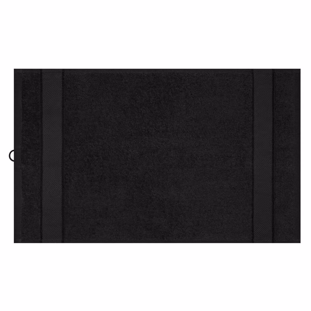 Myrtle Beach Black Ringspun Cotton Terrycloth Guest Towel – 2