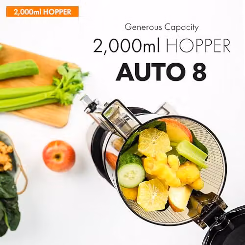 Kuvings AUTO8 Whole Slow Juicer in Black with 2 Litre Capacity – 3