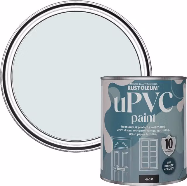 Rust-Oleum Gloss Finish UPVC Paint in Blue, 0.75 l