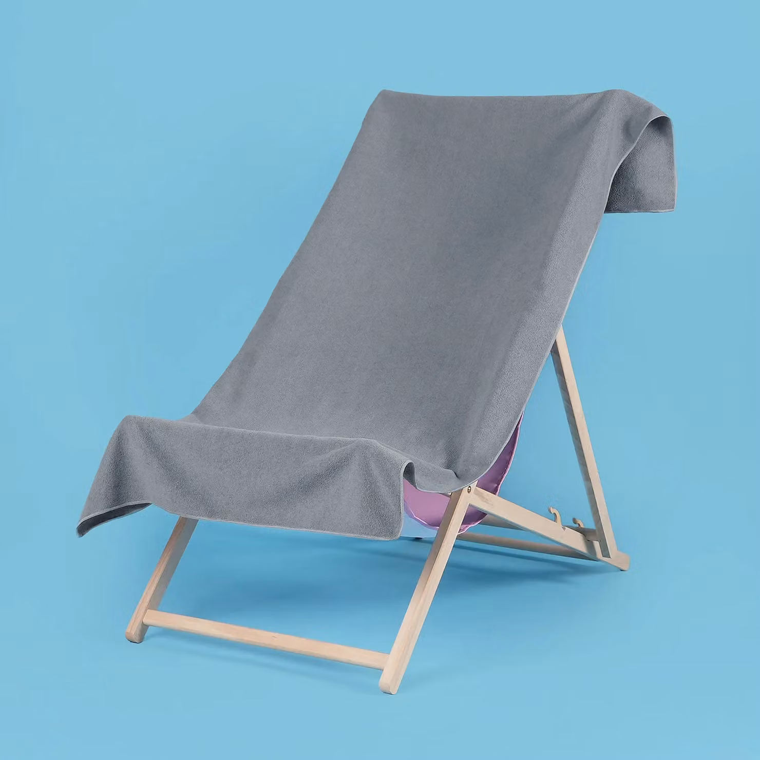 OHS Pack of 10 Plain Microfibre Quick Dry Bath and Beach Towels in Anthracite Grey – 2
