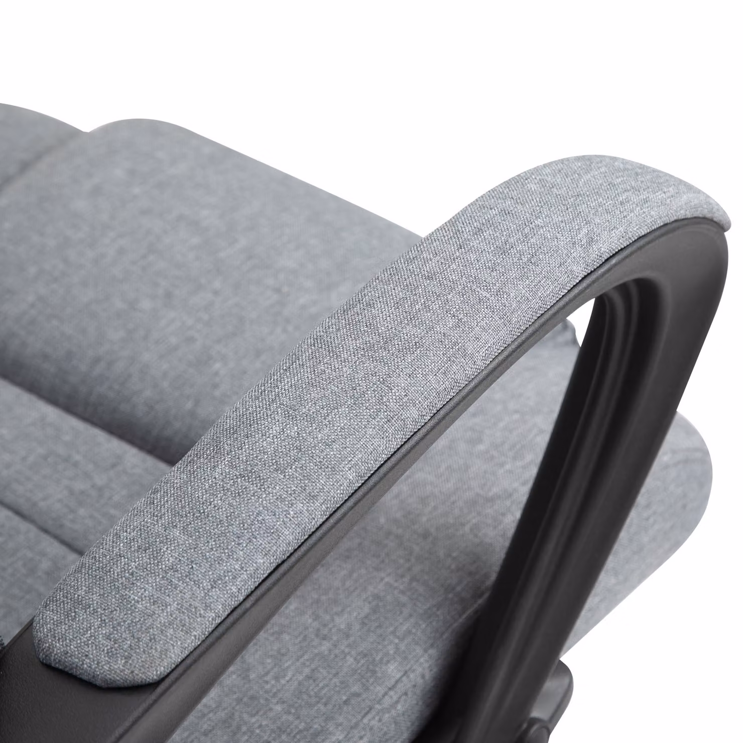 Vinsetto High Back Swivel Office Chair in Grey Linen Fabric with Adjustable Height and Tilt Function – 6