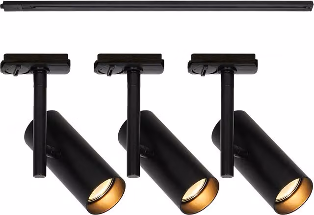 Nordlux Jerome Minimalist Black Metal Kitchen Rail GU10 Mains – 1