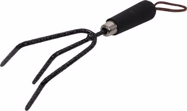 My Garden Black Carbon Steel Manual Garden Cultivator