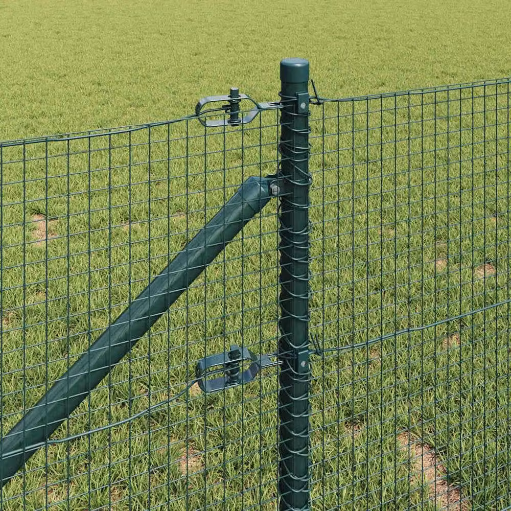 Berkfield Home Green Welded Wire Fence with 13 Spike Posts, Steel, 0.6 x 25 m – 3