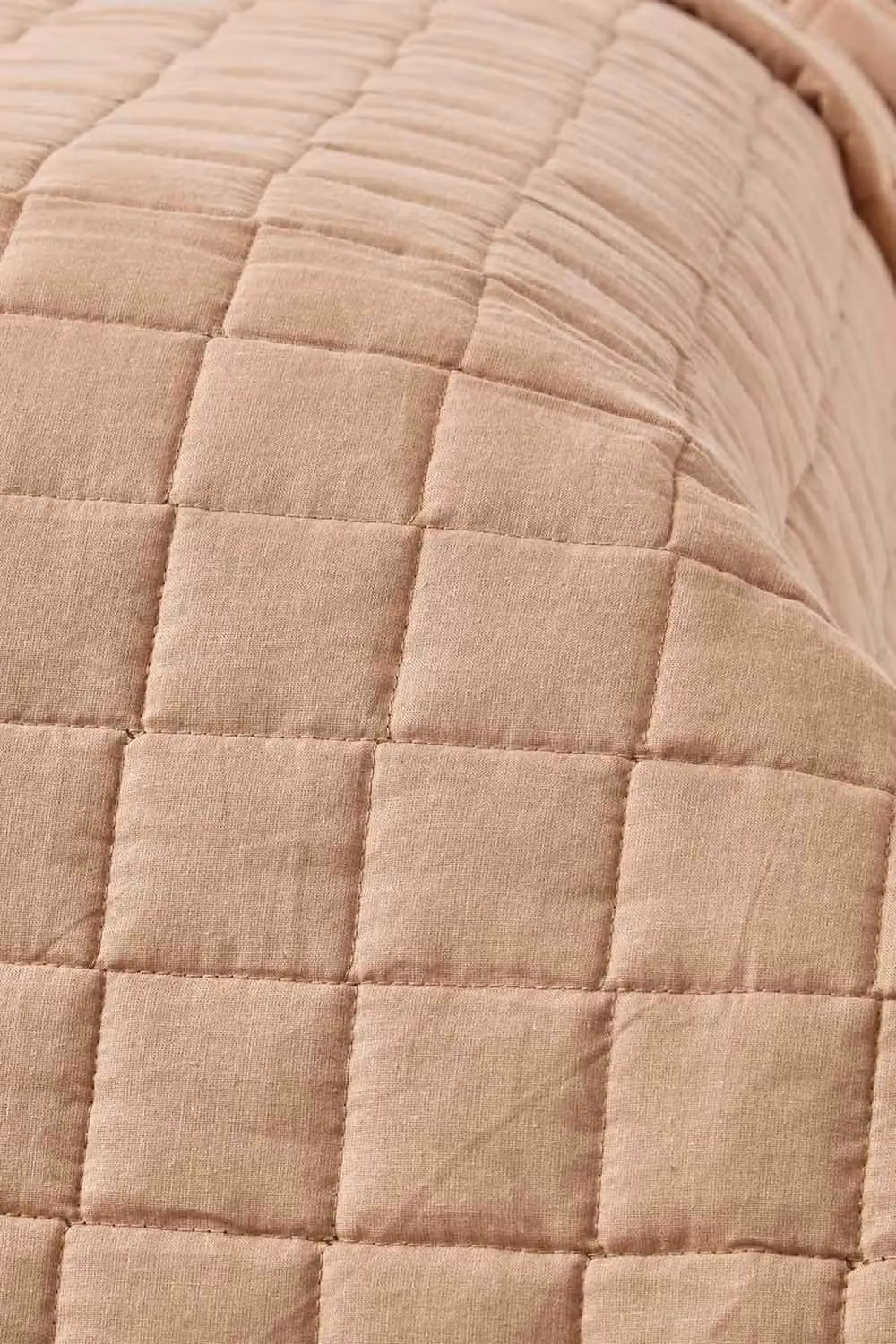 Homescapes Reversible Quilted Cotton Bedspread in Brown, W/D/H: 200 x 200 x 1 cm – 4