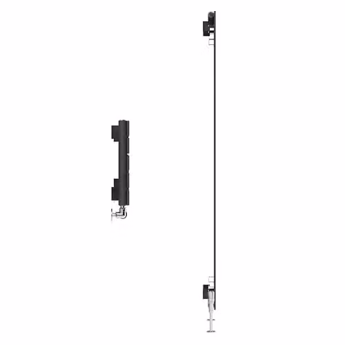 Terma Steel Wall Mounted Radiator in Anthracite Grey, H: 180 cm, W: 36.6 cm – 2