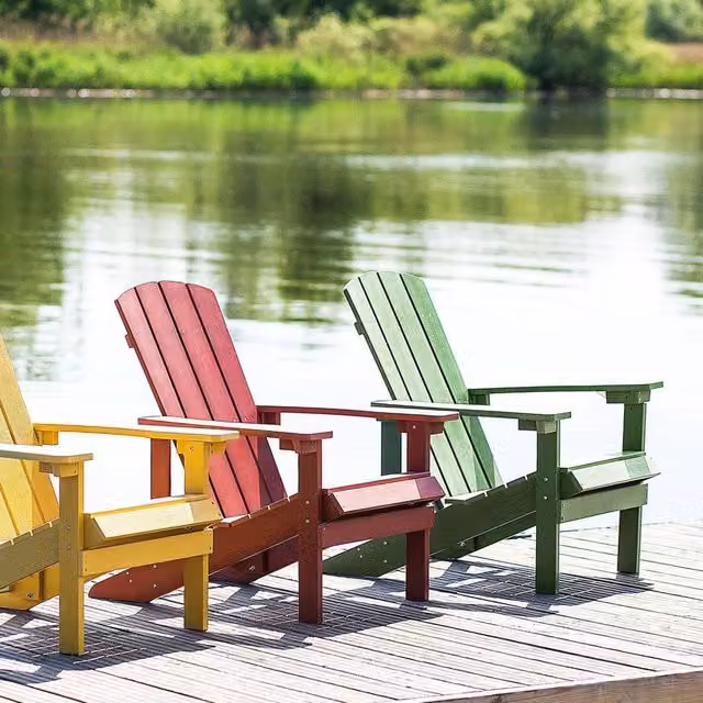 Wyld and Coco Everwood Garden Chair in Matt Green with Armrests – 1