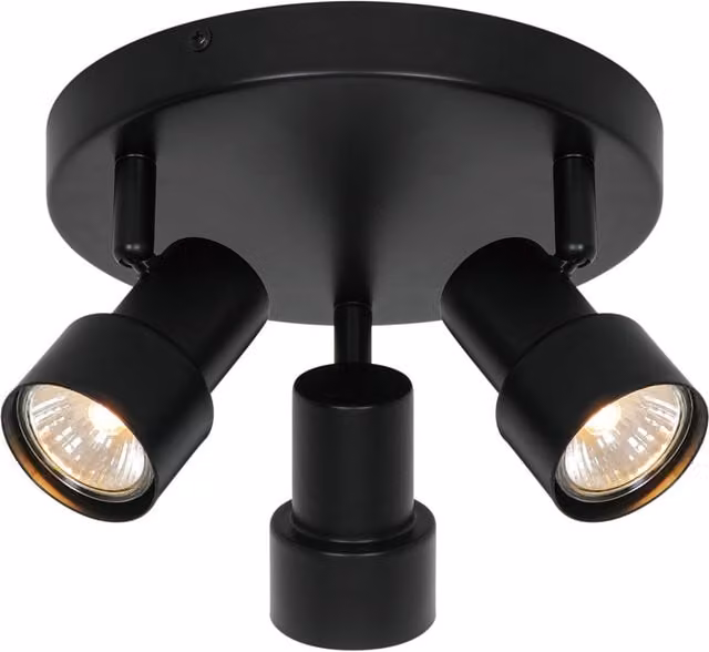 Nordlux Boston Adjustable Metal Ceiling Light in Black with GU10 Mains Connection – 1