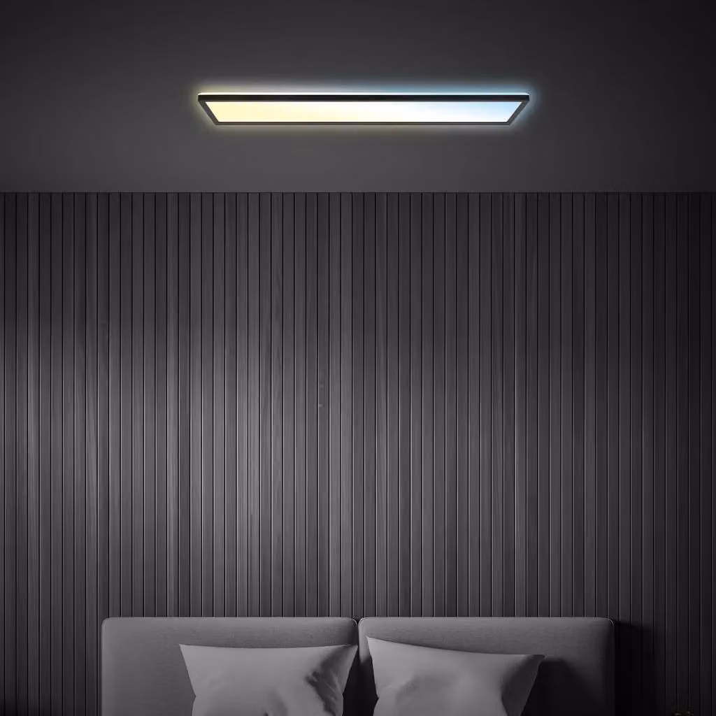 Briloner Ultra Flat Black CCT LED Ceiling Panel with Remote Control and Dimming Function – 4