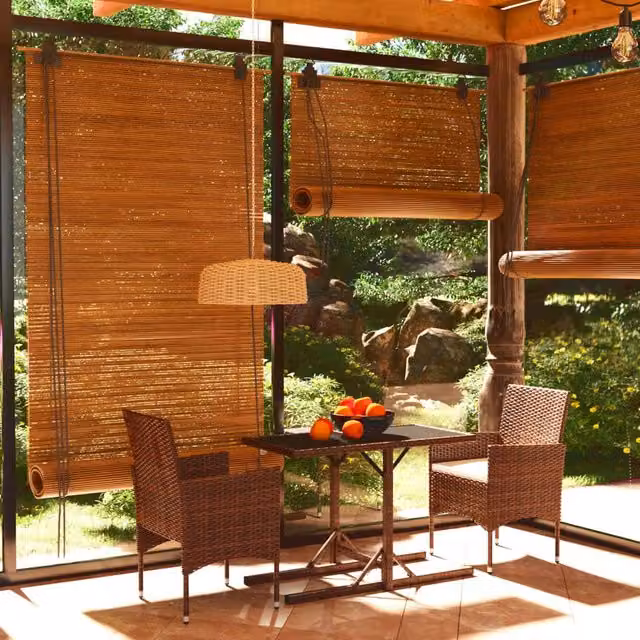 Berkfield Home 3 Piece Brown Poly Rattan and Tempered Glass Garden Dining Set – 1