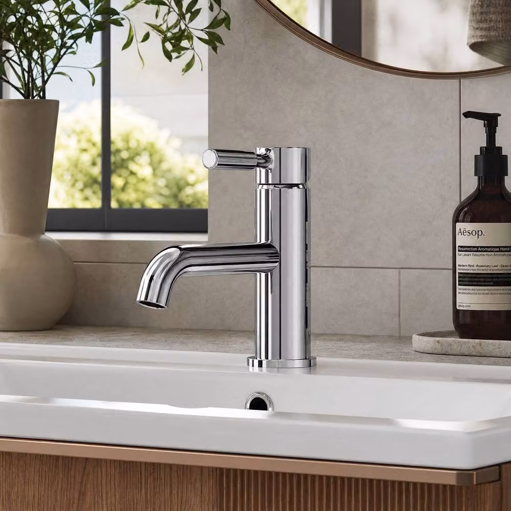 Balterley Tec Mono Basin Mixer Tap with Pop-Up Waste and Single Lever in Chrome Silver – 2
