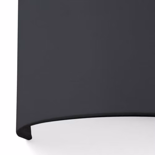 Netlighting Round Cotton Fabric Wall Light in Black, W/D/H: 37.0 x 14.9 x 14.9 cm – 2