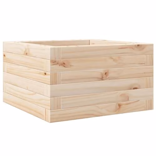 vidaXL Brown Solid Wood Pine Garden Planter Tub W/D/H: 40 x 40 x 23 cm