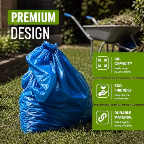 EcoBag 6 Pack Blue Heavy Duty Rubble Bags, 30L, W: 50.0 cm, H: 76.2 cm – 4