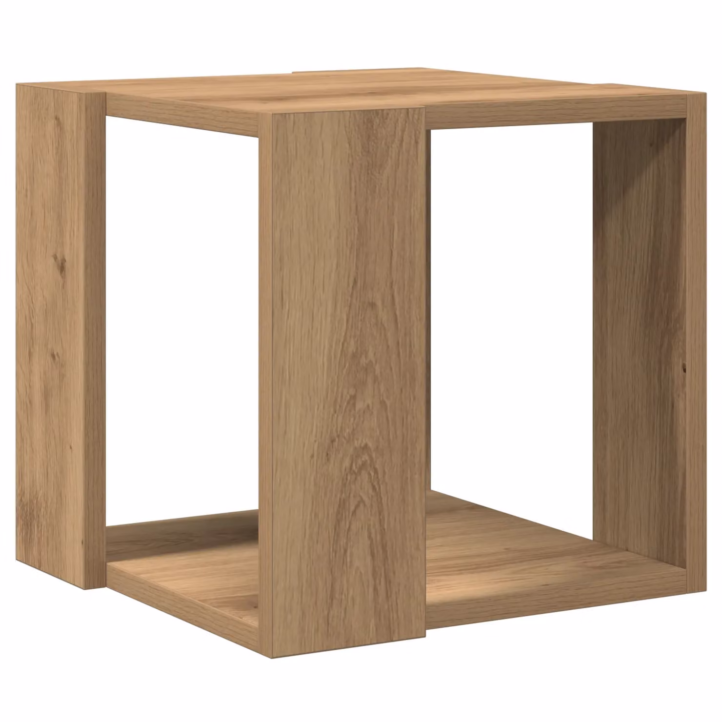 Berkfield Home Artisan Solid Oak Coffee Table, Brown, W/D/H: 32 x 32 x 30 cm – 2