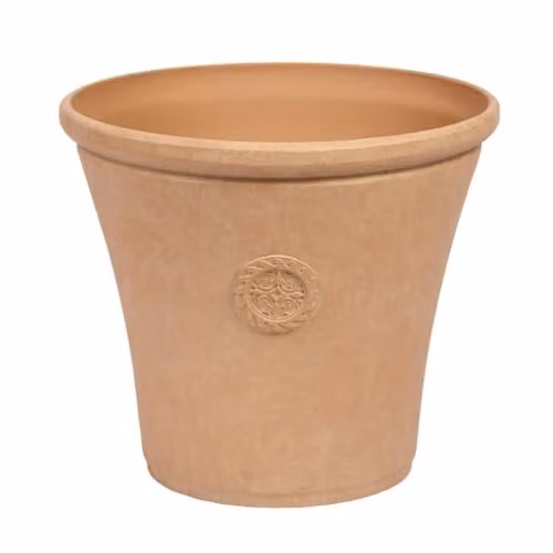 YouGarden Davenport Brown Plastic Planters, Set of 2, Diameter: 35 cm