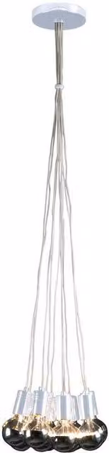 Netlighting Globetro 10 Light Cluster Pendant Ceiling Light in White Metal