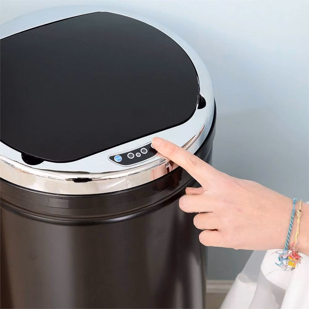 Nordara Automatic Hand Sensor Dustbin in Black, W/D/H: 30.5 x 30.5 x 81.5 cm – 4