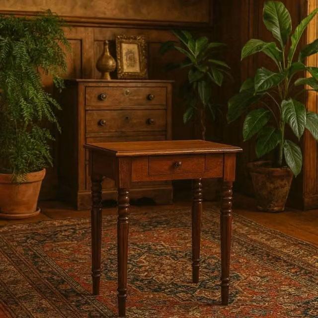 Wyld Haus Chantilly Mango Wood Writing Desk in Brown – 1
