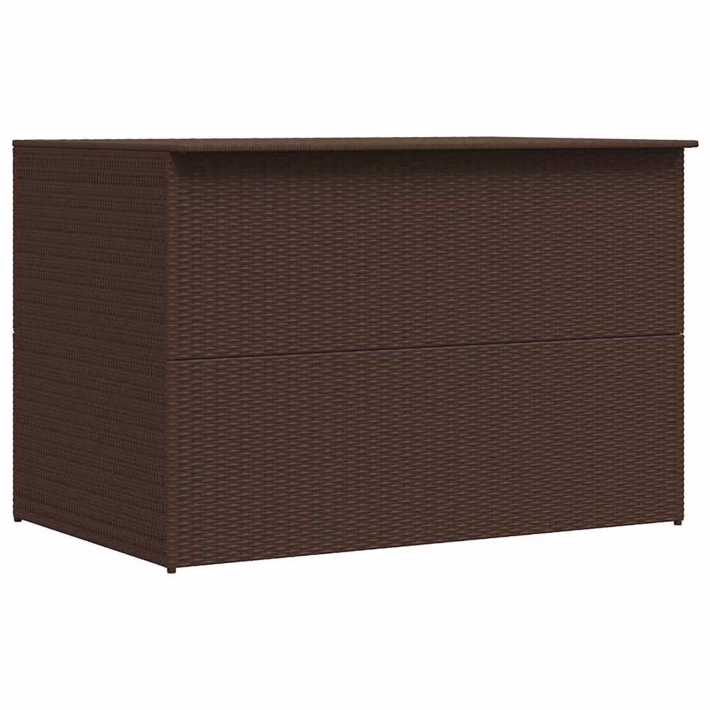 Berkfield Home Brown Poly Rattan Garden Storage Box W/D/H: 150 x 100 x 100 cm – 2