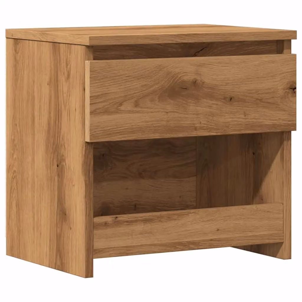 Berkfield Home Artisan Oak Bedside Cabinet in Brown, W/D/H: 40 x 30 x 39 cm – 2