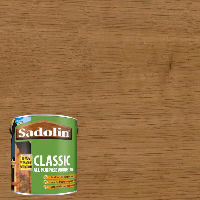 Sadolin Solvent Based Matt All Purpose Woodstain in Beige and Brown, 1 l