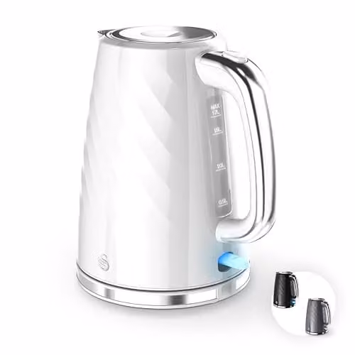 Swan Windsor Rapid Boil Kettle with Removable Limescale Filter, 1.7 l, 3 kW, White – 1