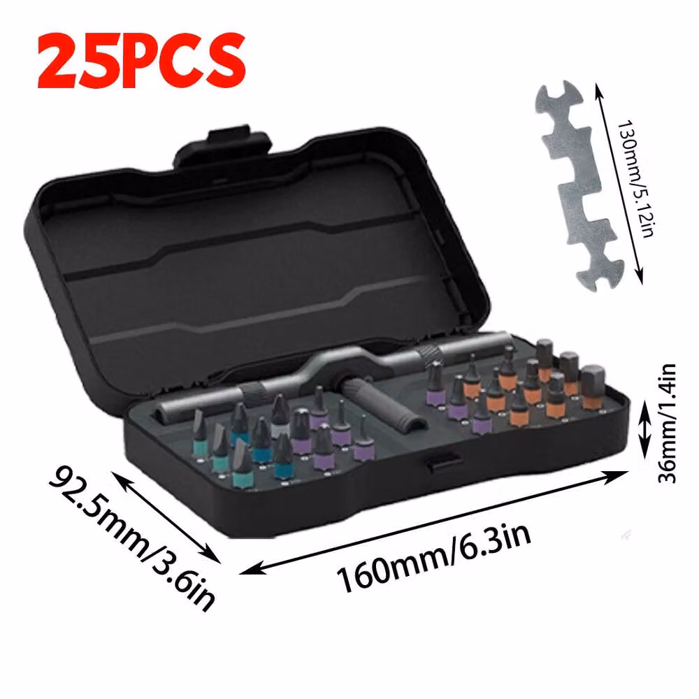 SPETLEK 25-Piece Magnetic Multi-Bit Precision Screwdriver Set, Multicolour – 2