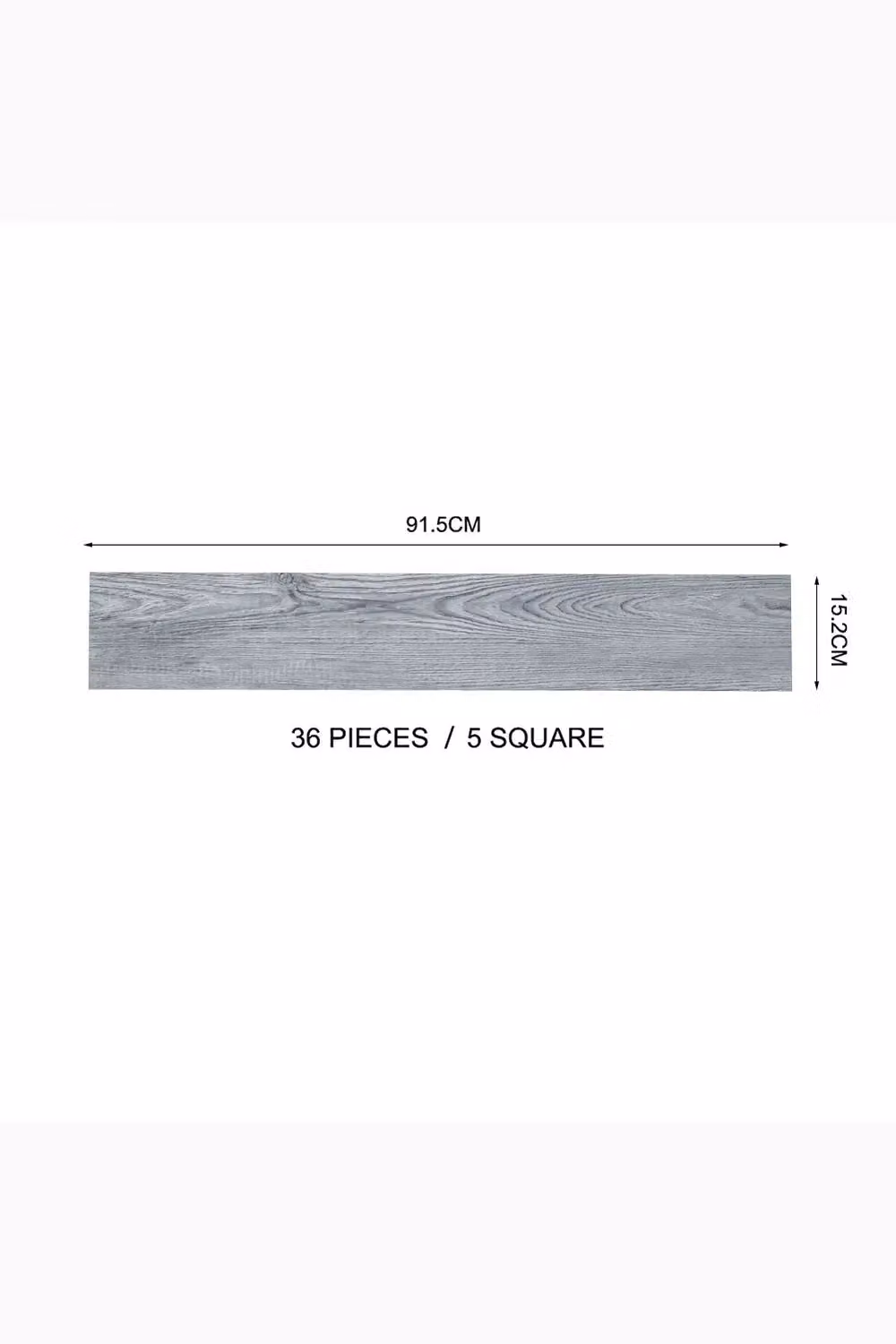 Living and Home Grey Wood Effect Self Adhesive Flooring Planks, 36 Pieces – 3