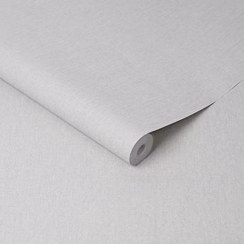 Superfresco Easy Calico Textured Plain Wallpaper in Grey, Width: 52 cm – 3