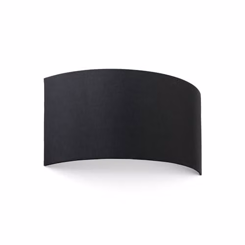 Netlighting Cotton Black Round Wall Light W/D/H: 37.5 x 20 x 11.5 cm