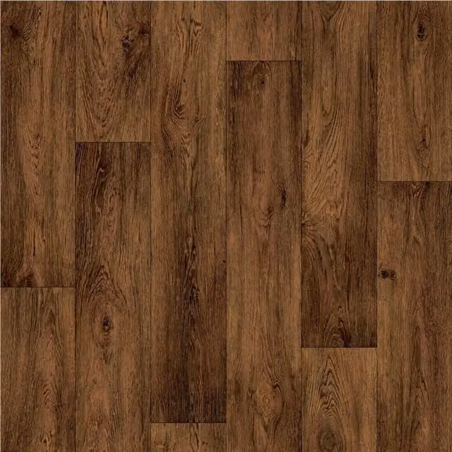 Sirius Brown Wood Effect Vinyl Flooring Sheet with Textile Backing, W: 200 cm, L: 700 cm, Thickness: 0.26 cm