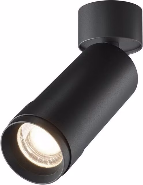Netlighting Focus Zoom Single LED Ceiling Spotlight, Black, 4000K, 890lm – 1