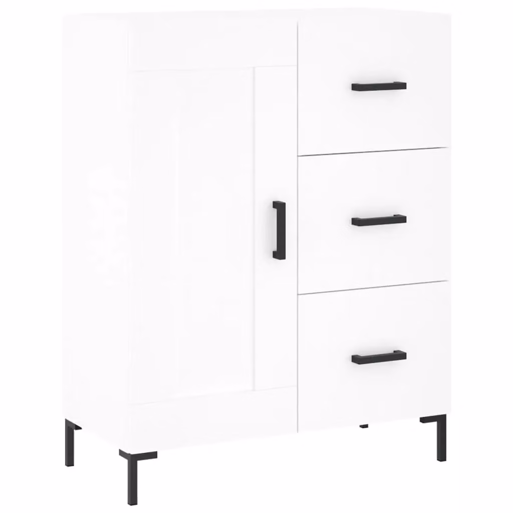 Berkfield Home White Classic Sideboard in MDF, W/D/H: 69.5 x 34 x 90 cm – 2