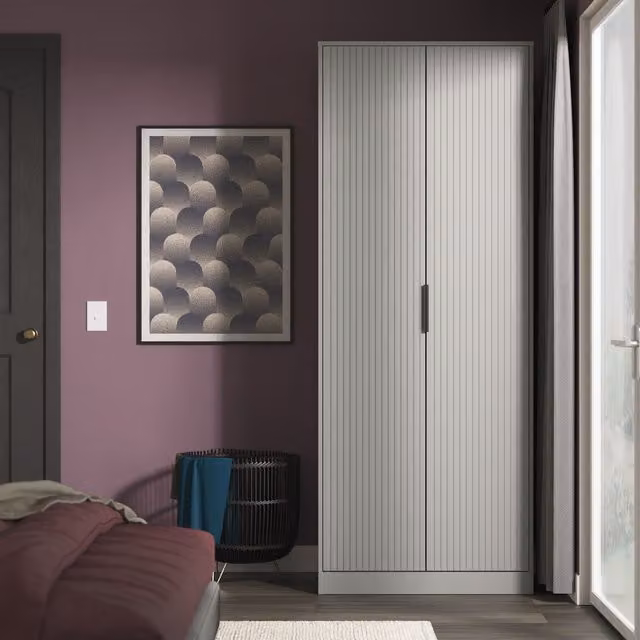 Ready Assembled 2 U Menai 2 Door Wardrobe in Dark Grey