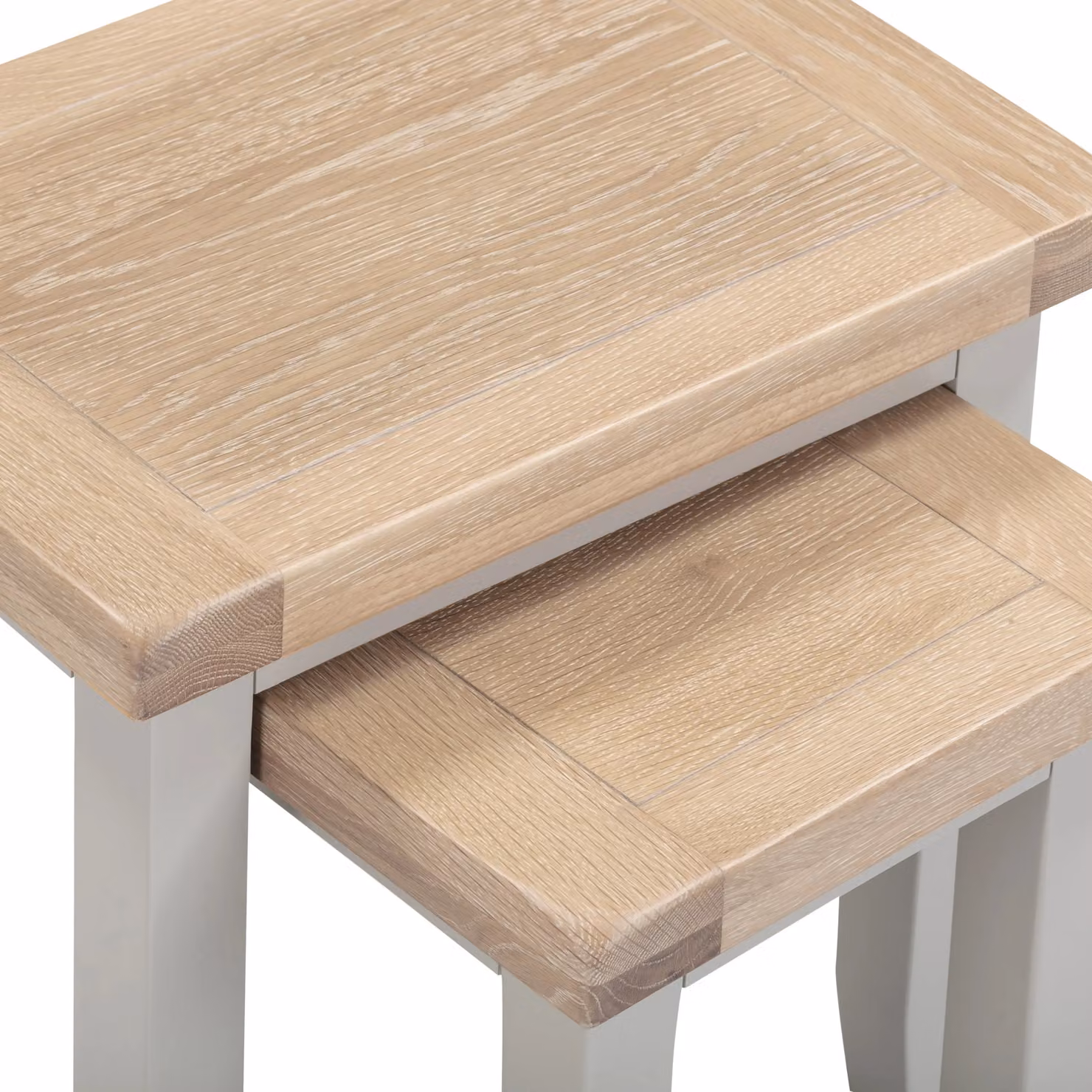 Seconique Windsor Nest of 2 Tables in Light Grey – 4