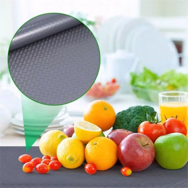 Nordara Non-Slip Grey Kitchen Cabinet and Drawer Shelf Liner, 6m – 1